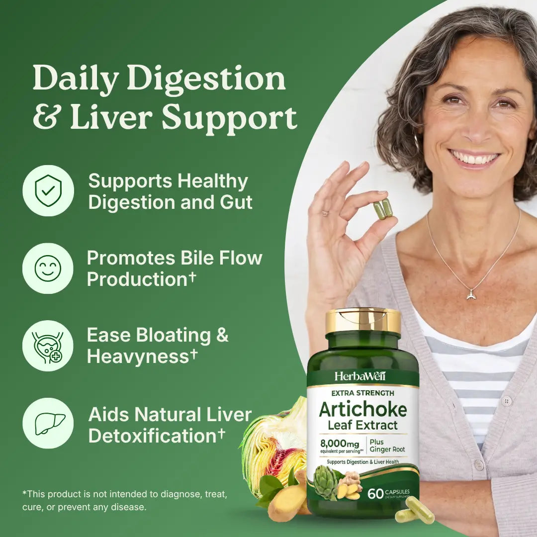 HerbaWell™ Artichoke Leaf Extract Gut Support
