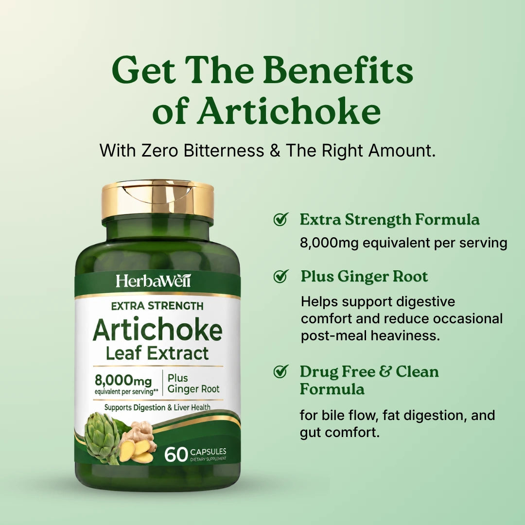 HerbaWell™ Artichoke Leaf Extract Gut Support