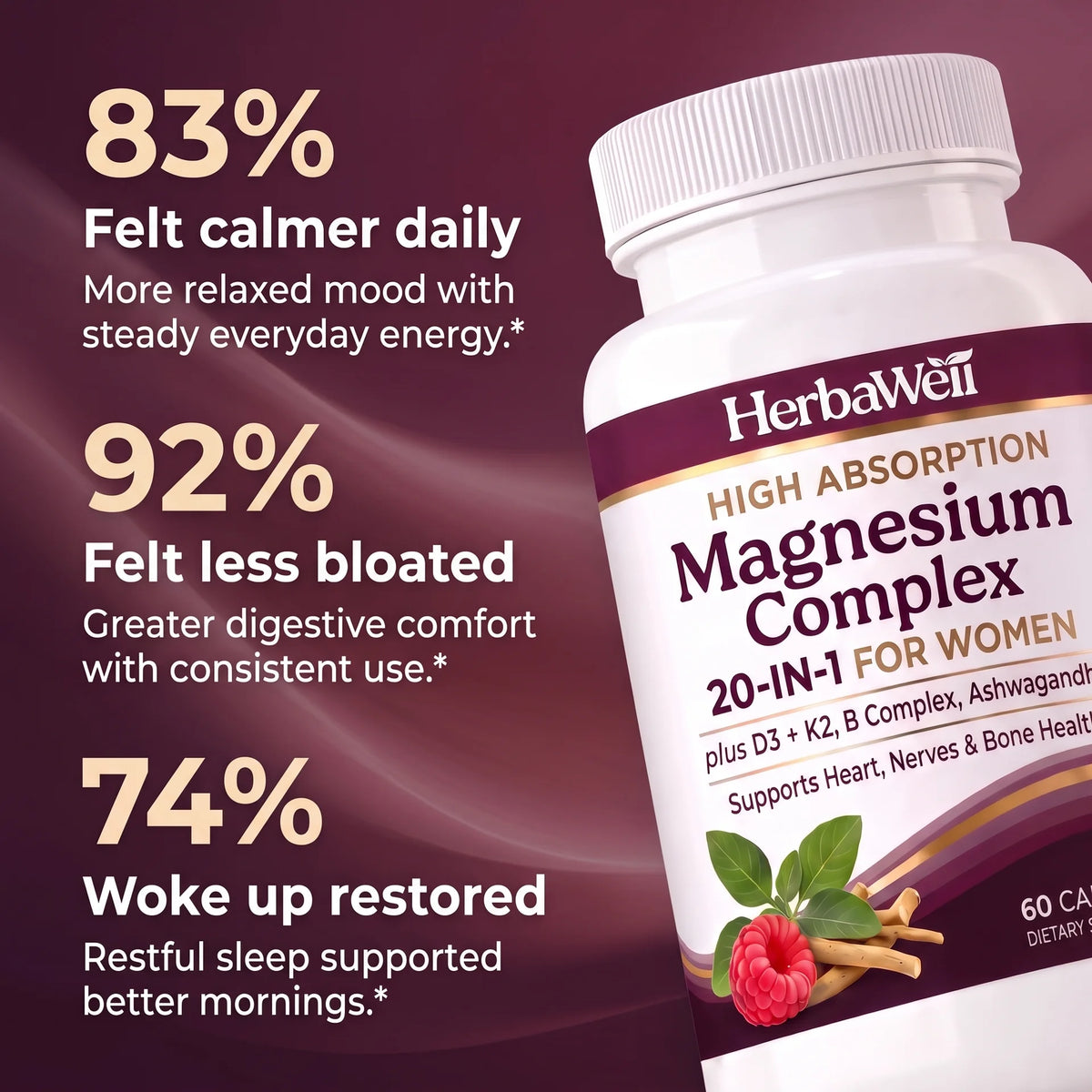 HerbaWell - Womens Magnesium+ Complex