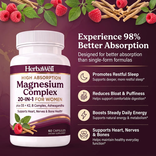 HerbaWell - Womens Magnesium+ Complex
